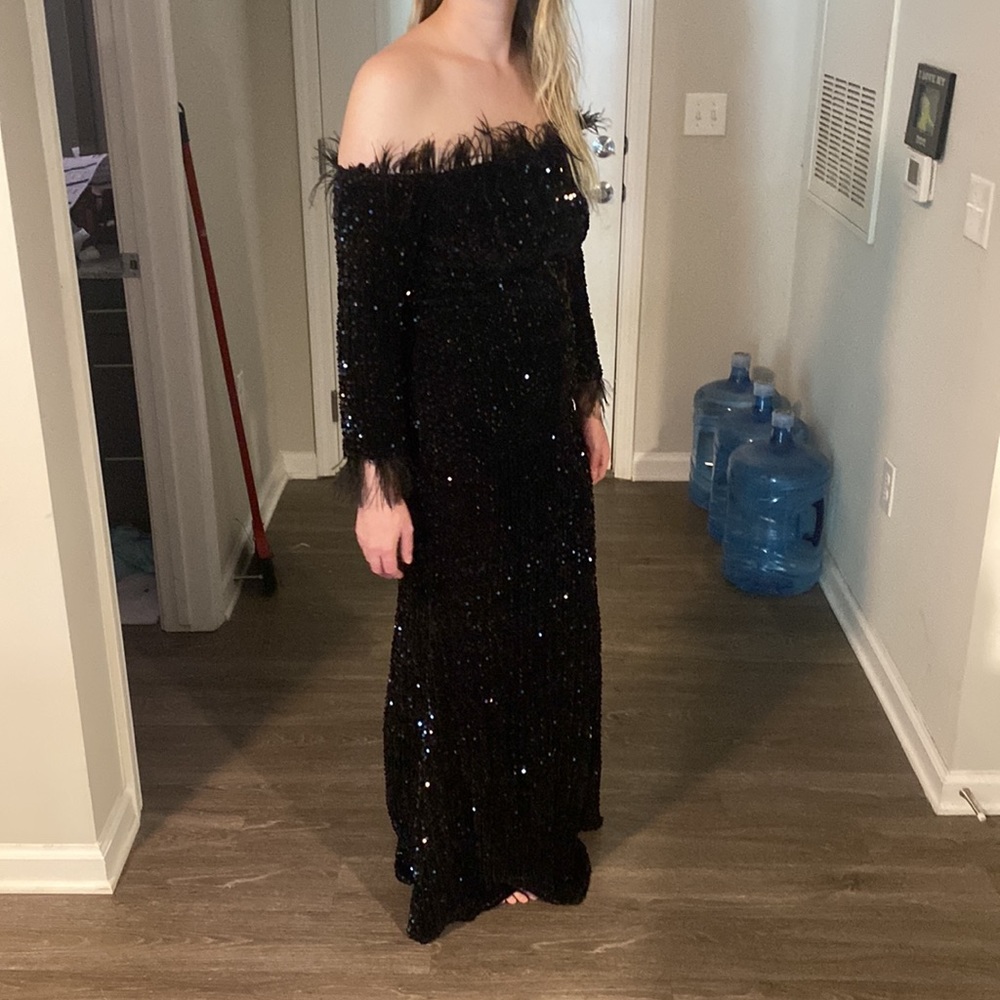 Lin Lin Q Sexy Size XL Formal Sequined Dress - Picture 3 of 7